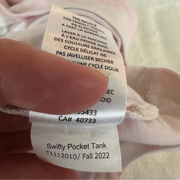 Toad & Co Swifty Pocket Tank Pink Tie-Dye Size Large - Picture 7 of 7
